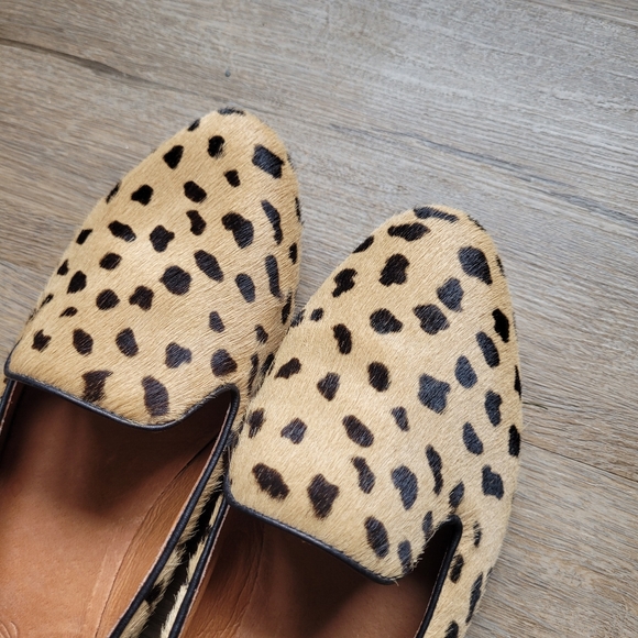 Madewell calf hair cheetah cat loafers slip ons flats - Picture 10 of 10